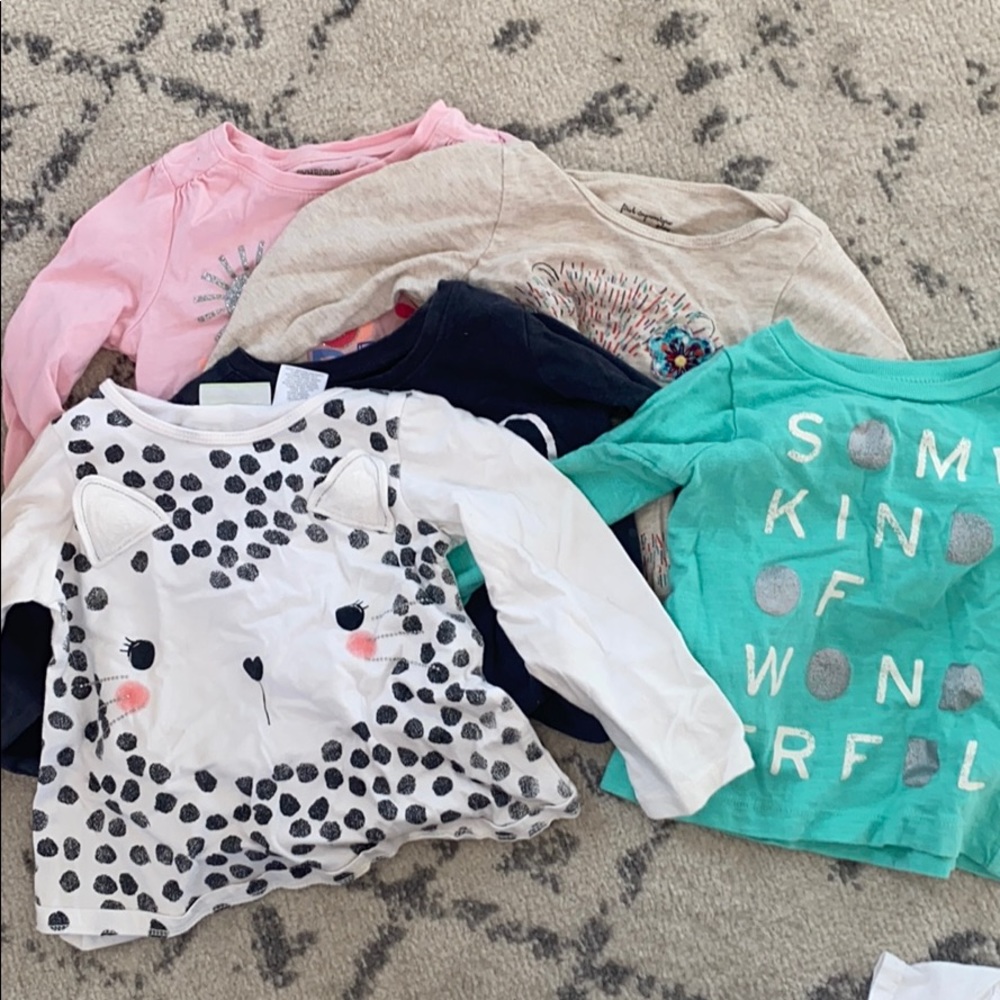 Lot of 5 long sleeve toddler shirts! Like new!